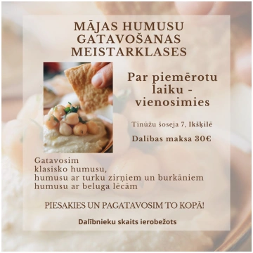 Mājas humusu gatavošanas meistarklase