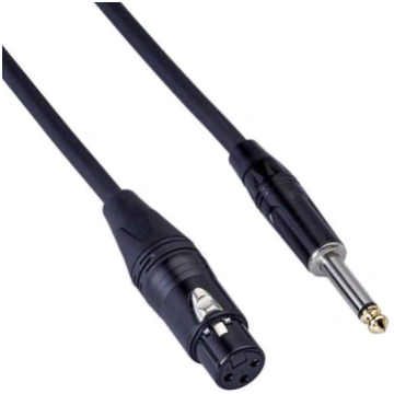 Mikrofona vads 6,3mm mono jack - XLR female 3 metr