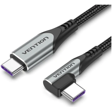 CABLE USB-C TO USB-C R.ANGLE/1M GRAY TAKHF VENTION