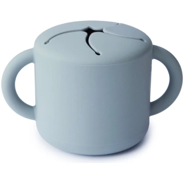 MUSHIE Silikona uzkodu trauciņš | Powder Blue