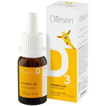 Oilesen Vit D3 400IU pilieni, 10 ml