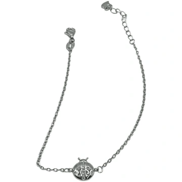 Women's 925 Silver Bracelet with Lucky Ladybu