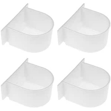 CIYODO Pack of 4 Semi-Circular Bird Feeders for Bi