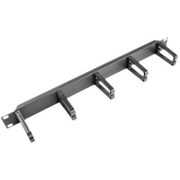 Lanberg 19" cable management panel with 5 plastic 