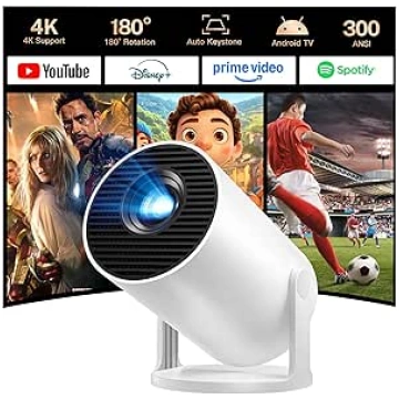 Mini Projector with WiFi and Bluetooth, Android 14