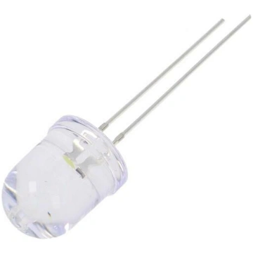 LED; white; 10mm; candle light effect,blinking; 30