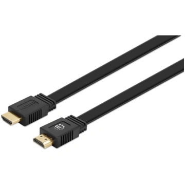Manhattan HDMI Cable with Ethernet (Flat), 4K@60Hz
