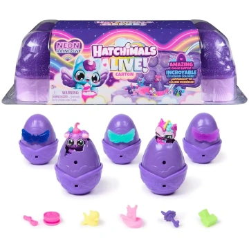Figūriņu komplekts Hatchimals Alive Neon Rainbow C