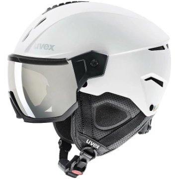 Slēpošanas ķivere Uvex Instinct Visor, balta krās.