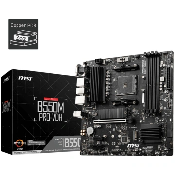 MSI B550M PRO-VDH AM4 4DDR4 HDMI/DP/VGA mATX | B55