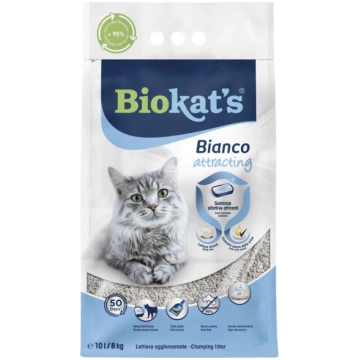 Biokat"s Bianco Attracting kaķu smiltis ar piesais