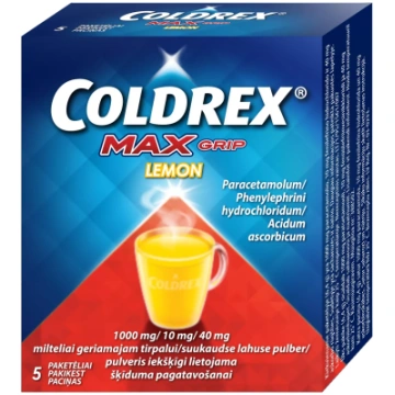COLDREX MaxGrip Lemon iekšķīgi lietojama šķīduma p