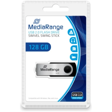 MEMORY DRIVE FLASH USB2 128GB/MR913 MEDIARANGE MR9