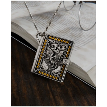 Fantasy Book Locket Necklace Gadget4entertainment