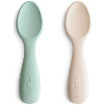 Mushie mazuļu silikona karotes Cambridge blue/Shif