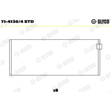 Glyco 71-4130/4STD - AEB92843 STD MOT. GULTŅI AEB9