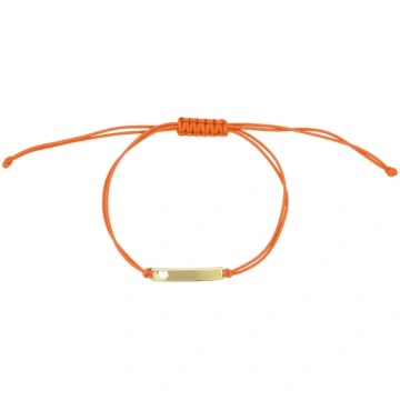 Cavigliera tessuto arancione e e lastra - Anklets 