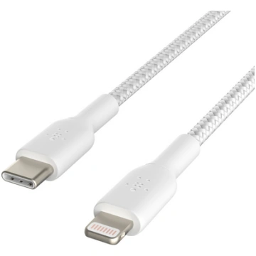 Cable Braided USB-C Lightning 2m White ( CAA004BT2