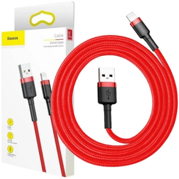 Baseus Cafule USB Lightning cable 2.4A 1m Black+Re