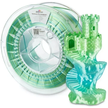 Ocean Melange Spectrum PLA SILK Rainbow filament 1