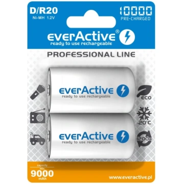 R20/D akumulatori 1.2V everActive Professional lin