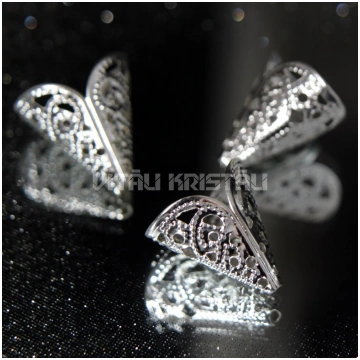 Cepurīte 17 x 12 mm sudraba krāsa 1 gb