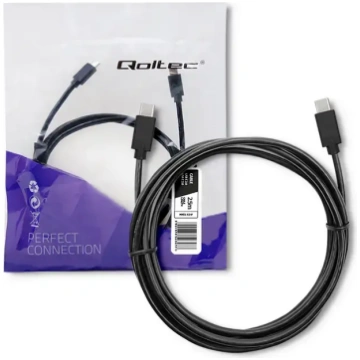 Qoltec USB 2.0 cable type C male | USB 2.0 type C 