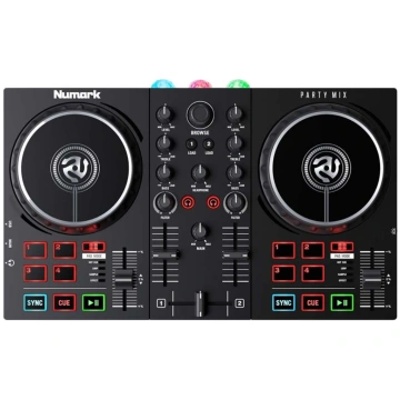 DJ kontrolieris ar iebūvētu gaismas šovu Numark Pa