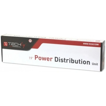 Techly Rack 19" Power Strip 8 Outlets Schuko Plug 