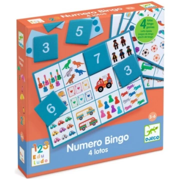 Izglītojoša spēle Djeco Eduludo Ciparu bingo (4 sp