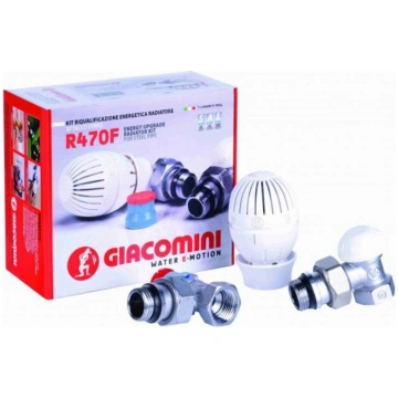 Radiatora komplekts Giacomini R470FX003, stūra, 1/