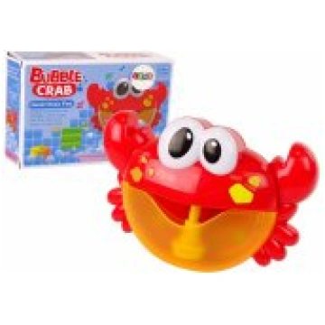 LEAN Toys Bath Toy Soap Bubble Generator Red Crab