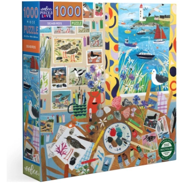 eeBoo - Puzzle 1000 pcs - Seabirds - (EPZTSAB) EPZ