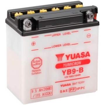 9.5Ah 115A Yuasa (CP) Moto akumulators 137x77x141m