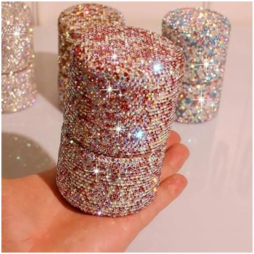 Bling Sparkling Rhinestone 5 gabaliņu grima otu ko