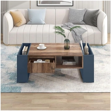 ModernLuxe -Coffee table large storage space with