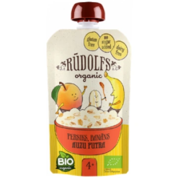 Putra auzu Rūdolfs Bio persiks,banāns 4+ 110g
