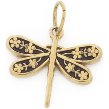 Dragonfly Pendant Gold Tessiland