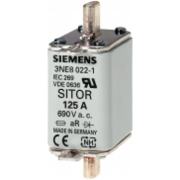 SITOR fuse link, with blade contacts, NH00, In: 12