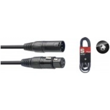 DMX kabelis, XLR/m - XLR/f, 10 m (33") SDX10-3 Sta