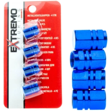 EPTUNING048 Aluminum Valve Caps - Blue Riepu venti