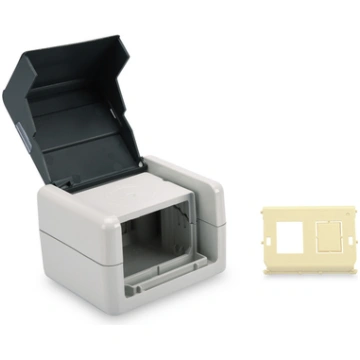 DIGITUS OUTDOOR SURFACE MOUNT BOX IP44 HINGED LID 
