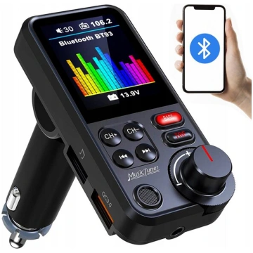 Automašīnas raidītājs, FM modulators, Bluetooth, 3