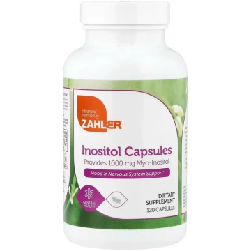 Inozitols, Inositols, Zahler, 1000 mg, 120 kapsula