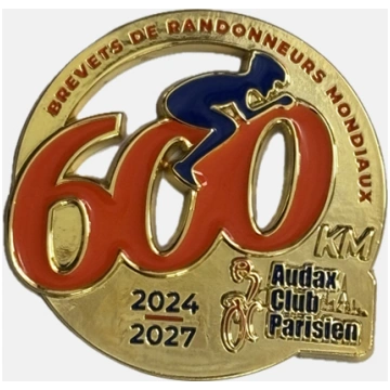 Finisher Medal 600km Brevet (2024-2027)