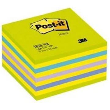 *Līmlapiņu kubs 3M Post-it 76x76mm/450l. neonzaļš 