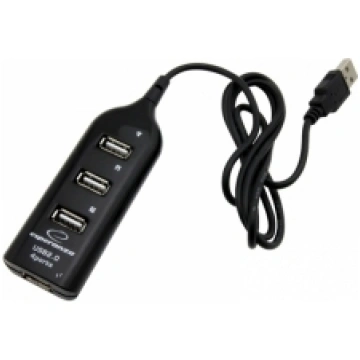Esperanza EA116 interface hub 480 Mbit/s Black EA1