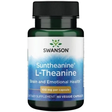 Swanson Suntheanine L-Theanine, 100 mg - 60 kapsul