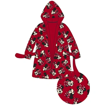 Disney Minnie sarkanais bantīte bērnu halāts 3-8 g