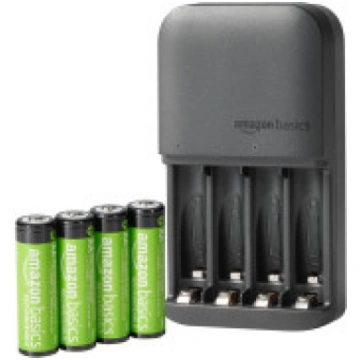 Amazon Basics AA uzlādējamās baterijas + lādētājs 